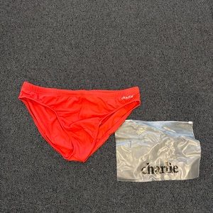 Charlie by MZ xl swim brief in red